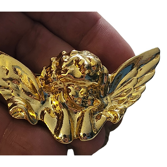 1928 Collection Vatican Library Cherub Pin Brooch - Picture 2 of 3